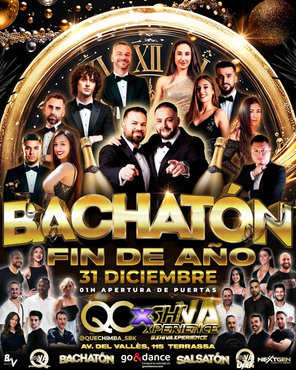 🎉🥂🍾 BACHATÓN FIN DE AÑO 🎉🥂🍾 31 DE DICIEMBRE 🎉🥂🍾 QUECHIMBA x SHIVA XPERIENCE 🎉🥂🍾
