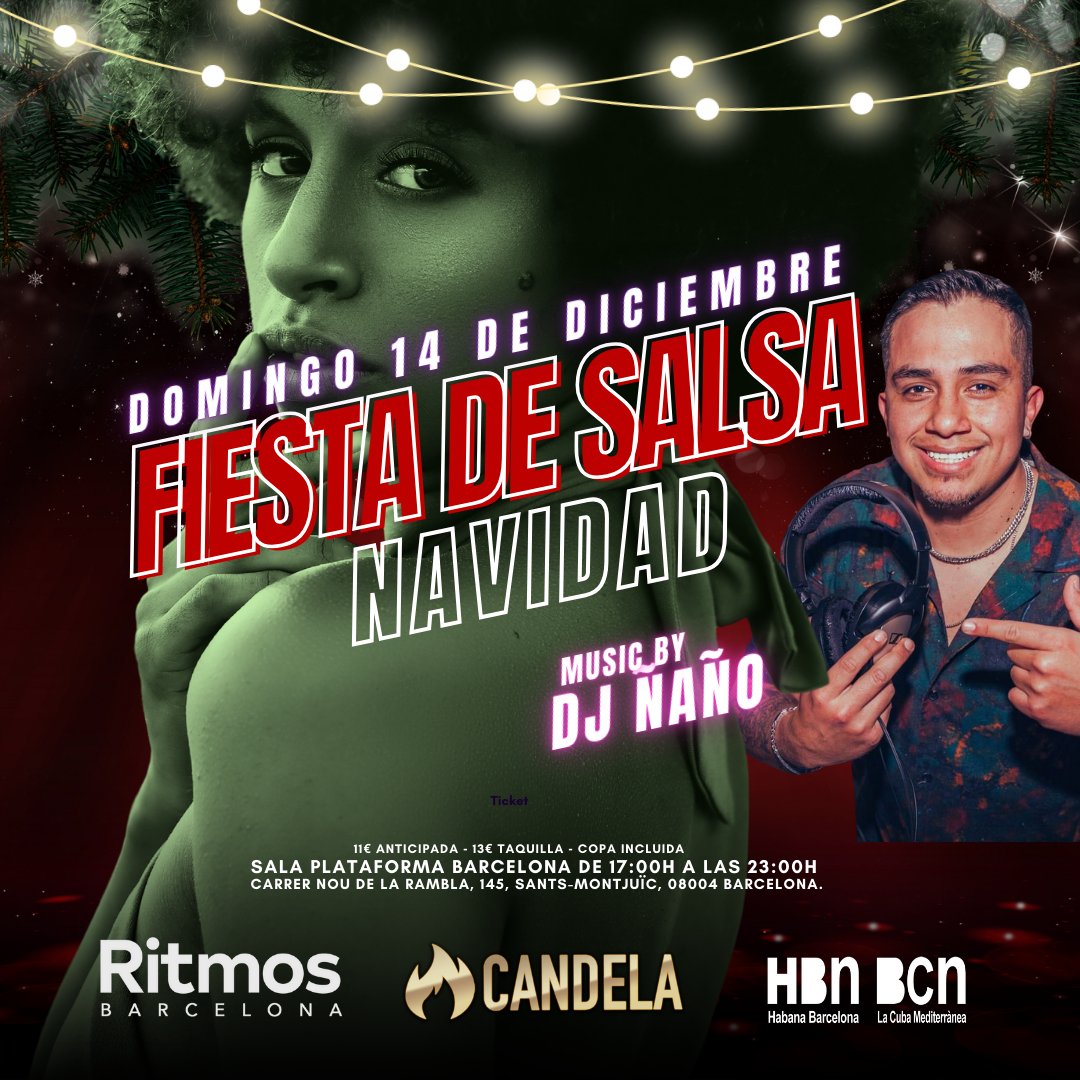 FIESTA DE NAVIDAD SALSERA EN BARCELONA  