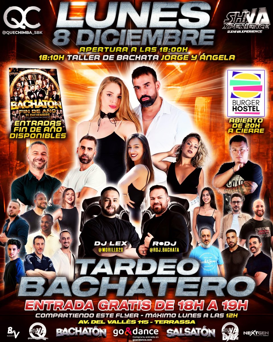 💥💥 LUNES 8 DE DICIEMBRE TARDEO BACHATERO GRATIS* QC X SHIVA 💥💥