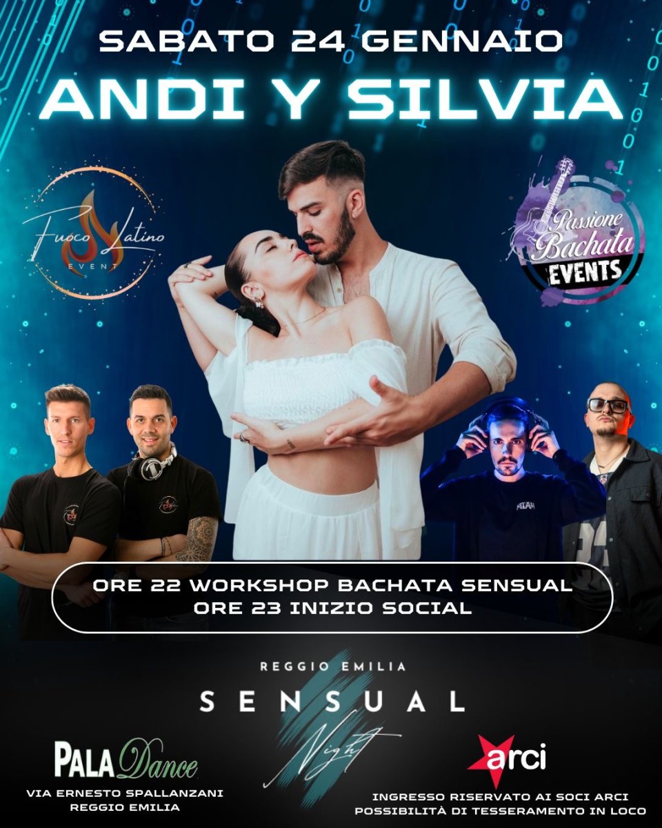 24 GENNAIO - SENSUAL NIGHT REGGIO EMILIA