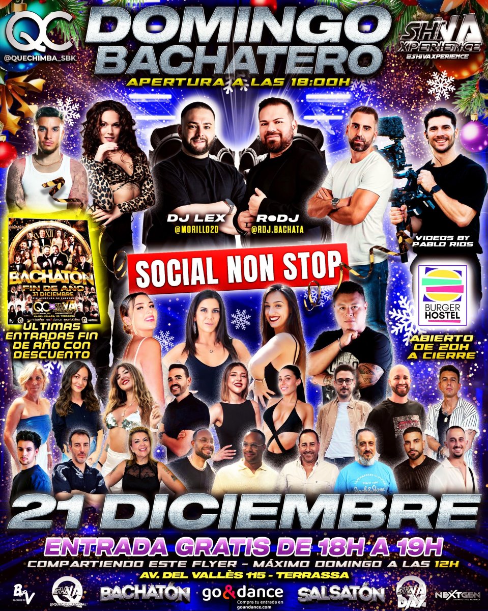 💥💥 DOMINGO BACHATERO 💥💥 21 DE DICIEMBRE QC X SHIVA 💥💥