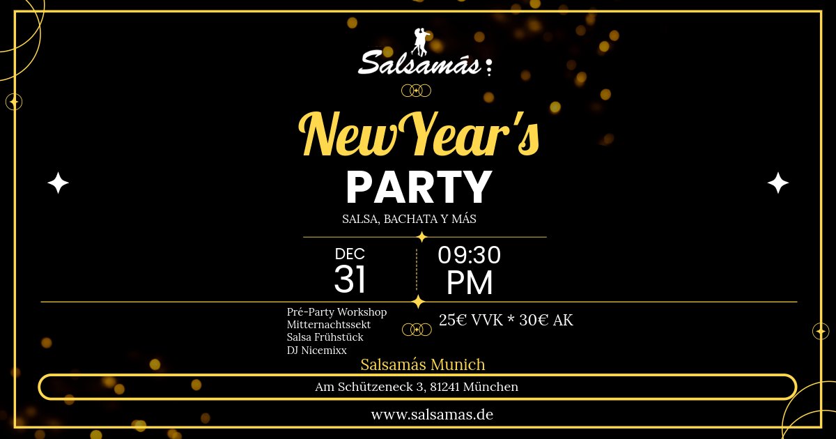 Salsamás New Year´s Party - 2025/2026