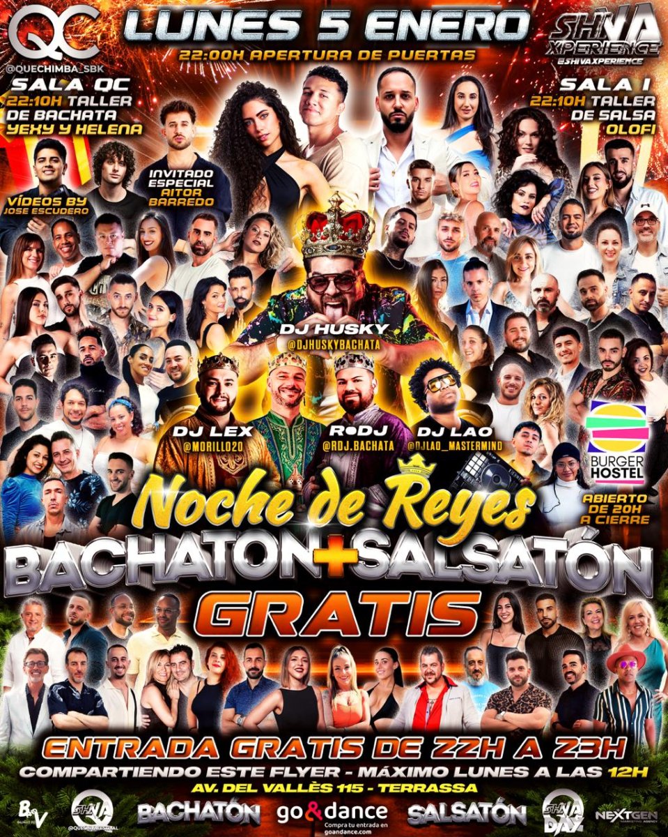 🐫👑 LUNES NOCHE DE REYES GRATIS* 🐫👑 BACHATÓN ➕ SALSATÓN 🐫👑 QC ❌ SHIVA 🐫👑