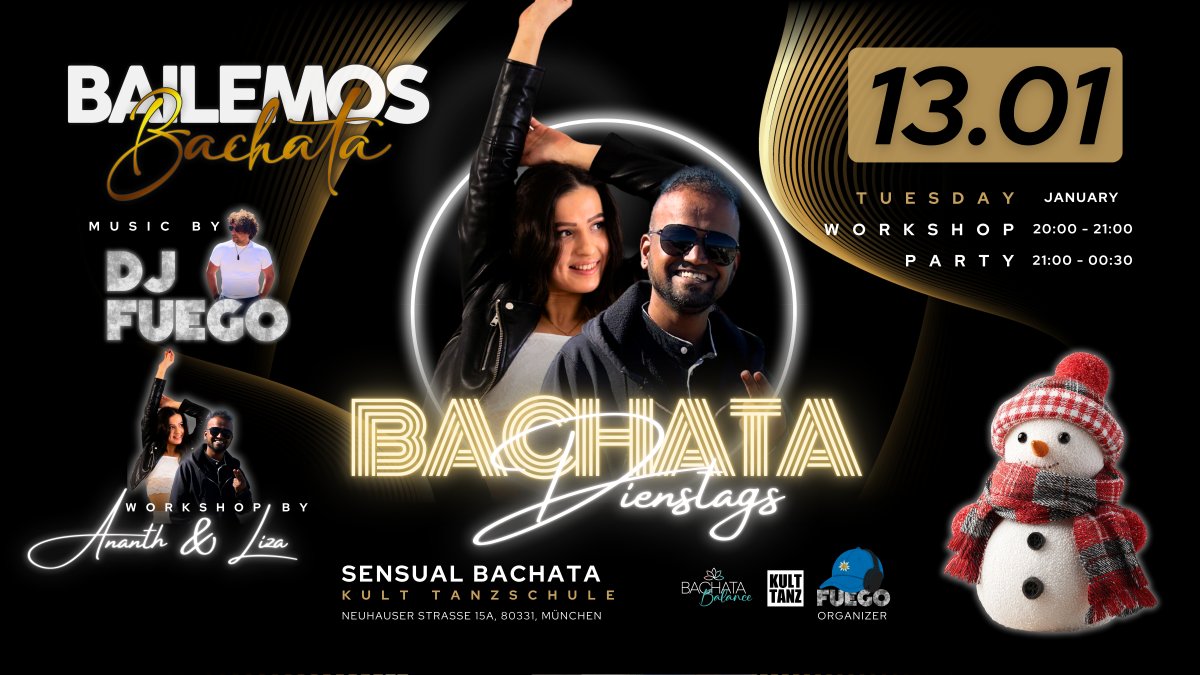 BAILEMOS Bachata with Ananth & Liza