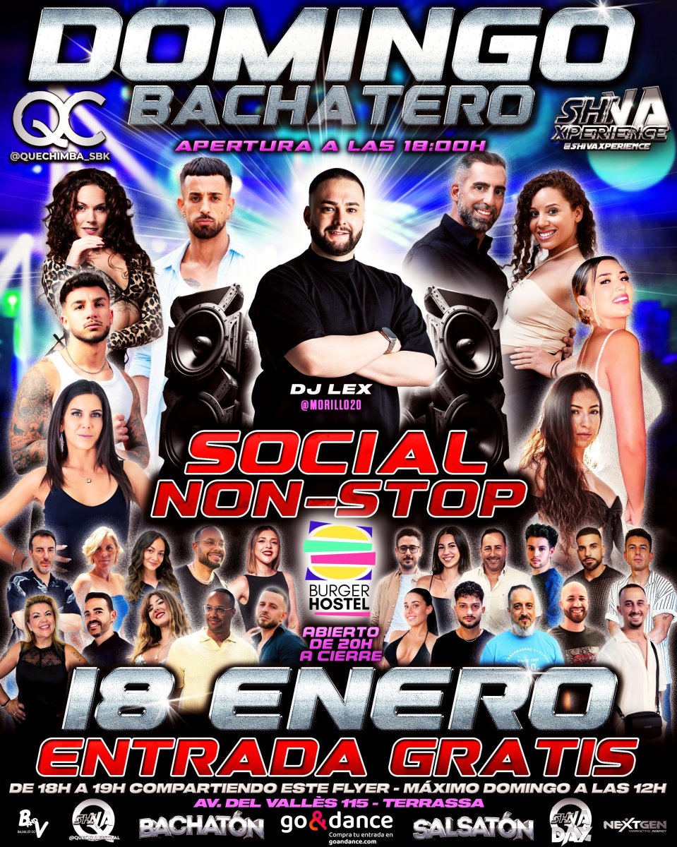 💥💥 DOMINGO BACHATERO GRATIS*💥💥 18 DE ENERO QC ❌ SHIVA 💥💥