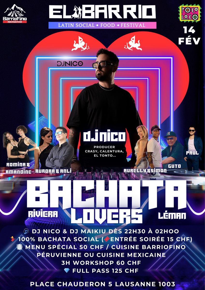 BACHATA LOVERS - EL BARRIO LATIN SOCIAL 