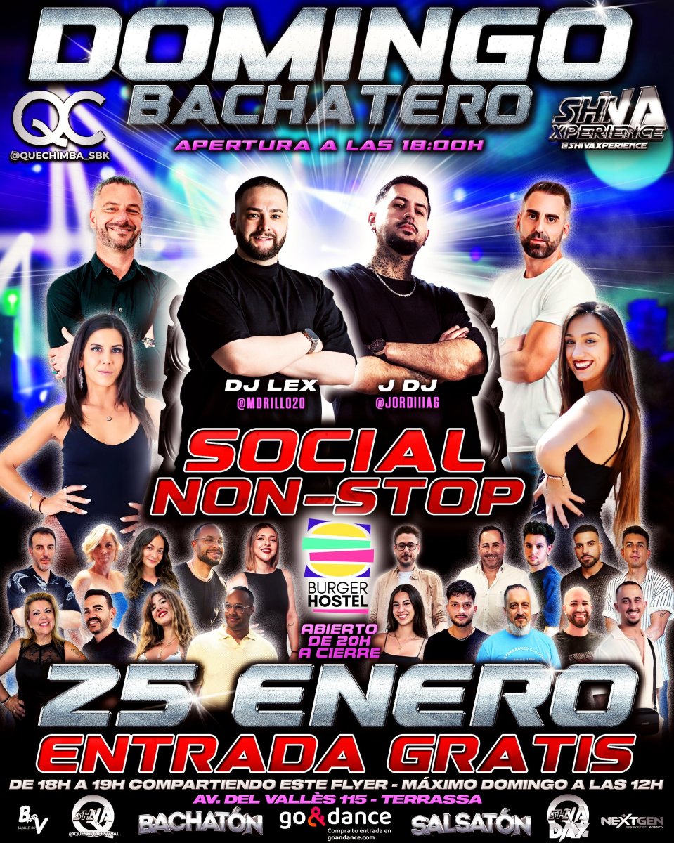 💥💥 DOMINGO BACHATERO GRATIS*💥💥 25 DE ENERO QC ❌ SHIVA 💥💥