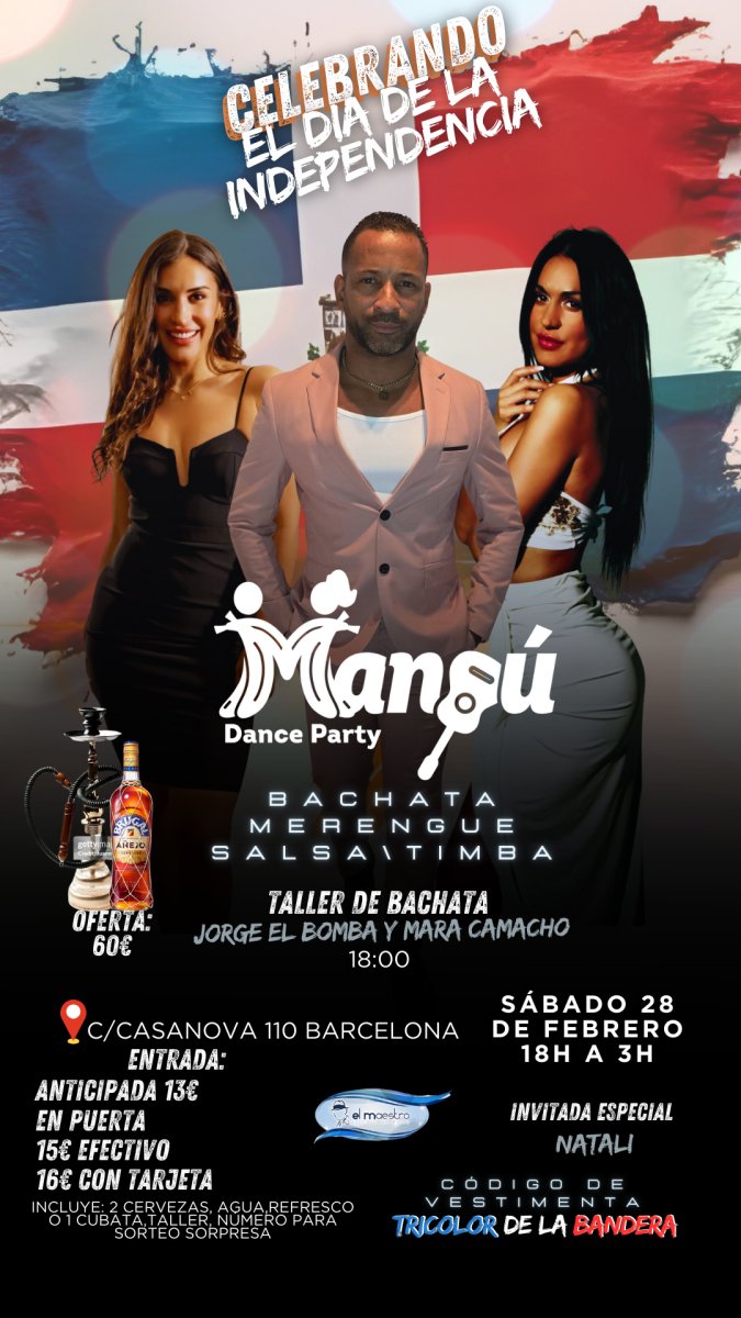 Fiesta Dominicana Mangú 9va edición especial 182 años de la Independencia Dominicana