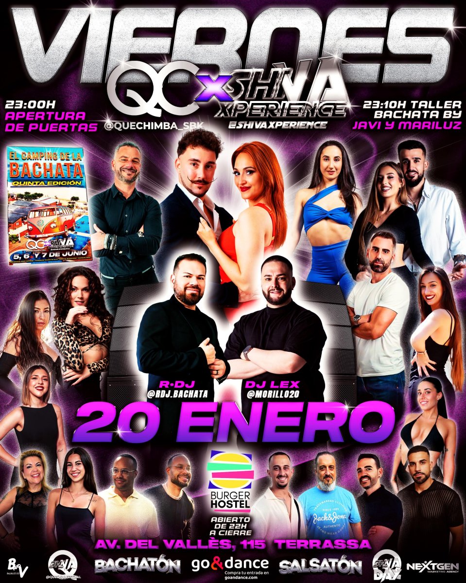 ✨ VIERNES 20 DE FEBRERO ✨ QC ❌ SHIVA ✨