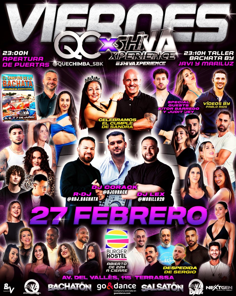 ✨ VIERNES 27 DE FEBRERO ✨ QC ❌ SHIVA ✨