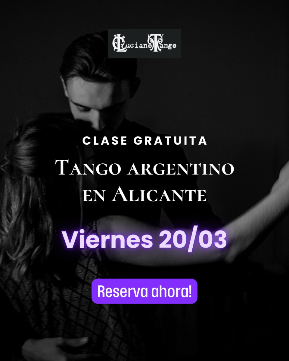 Clase gratuita de iniciación al tango argentino en Alicante