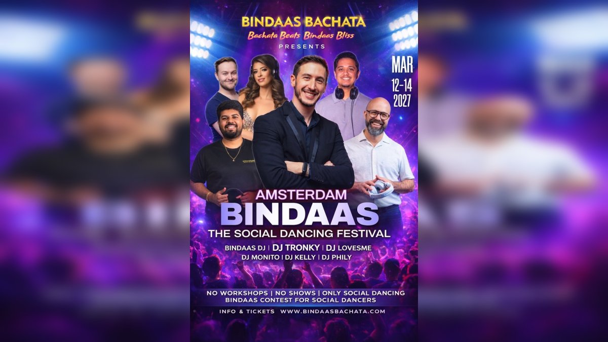 BINDAAS Bachata - THE Social Dancing Festival in Amsterdam 2027