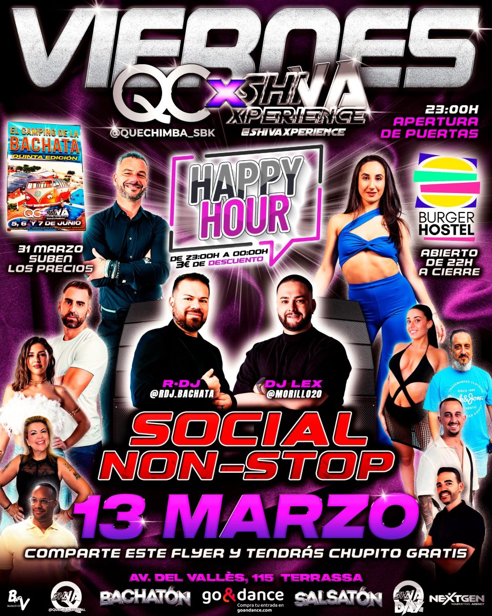 ✨ VIERNES 13 DE MARZO ✨ QC ❌ SHIVA ✨