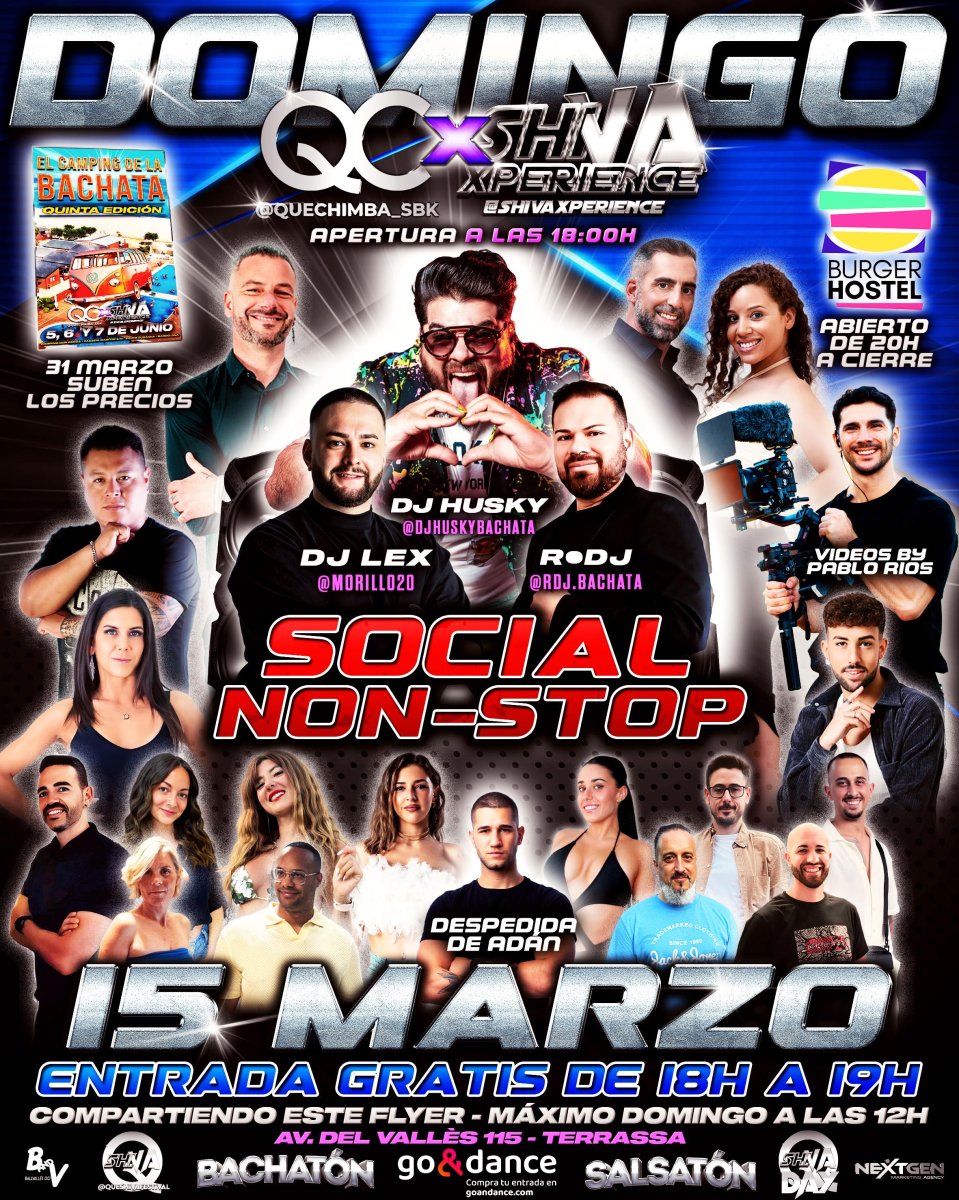 💥💥 SOCIAL SIN INTERRUPCIONES 💥💥 DOMINGO 15 DE MARZO QC ❌ SHIVA 💥💥