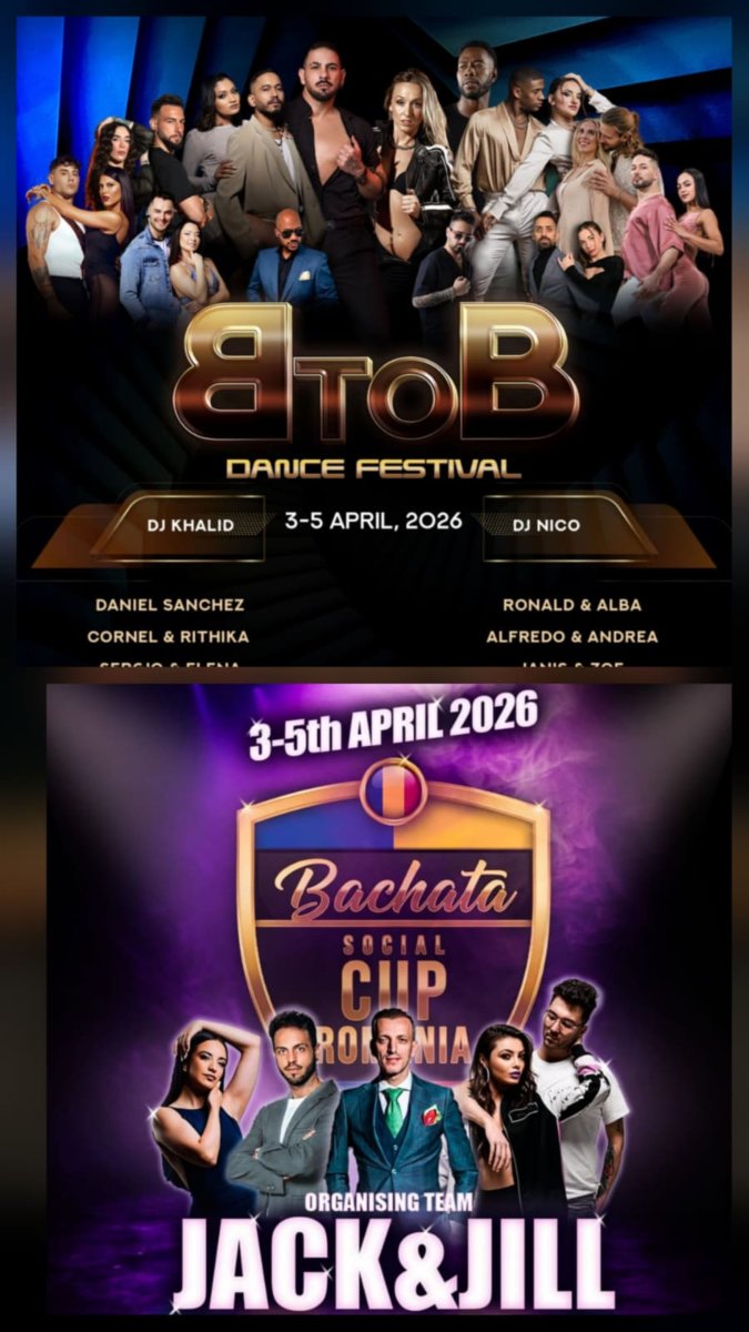 BtoB Dance Festival 3-6 Abril 2026 Bucharest Rumanía