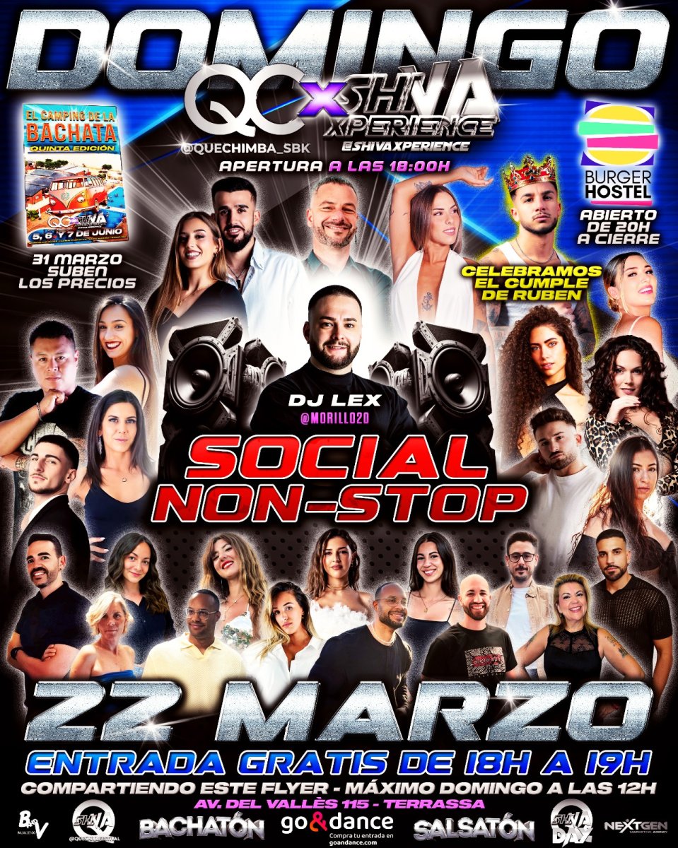 💥💥 SOCIAL SIN INTERRUPCIONES 💥💥 DOMINGO 22 DE MARZO QC ❌ SHIVA 💥💥