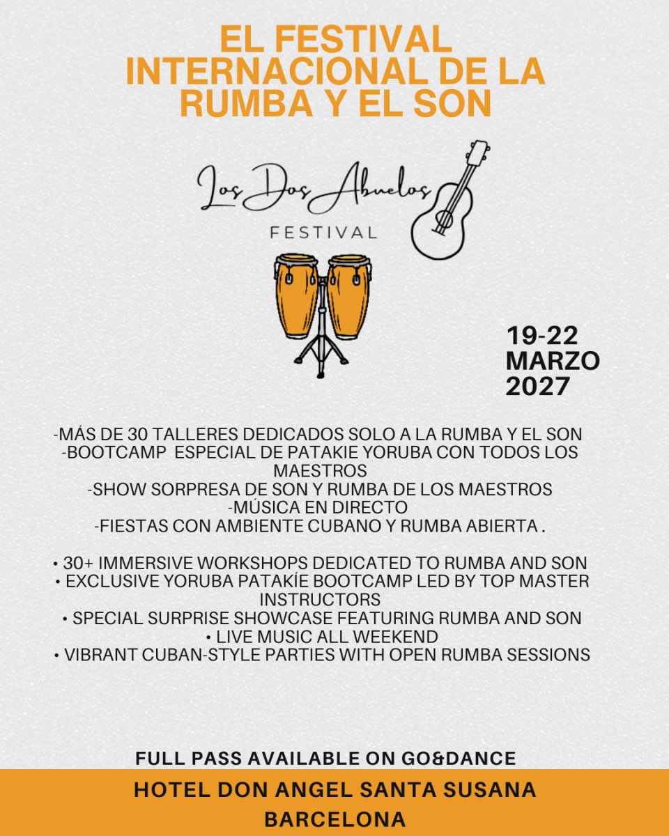 LOS DOS ABUELOS Festival 2027 El Festival Internacional de La Rumba y El Son