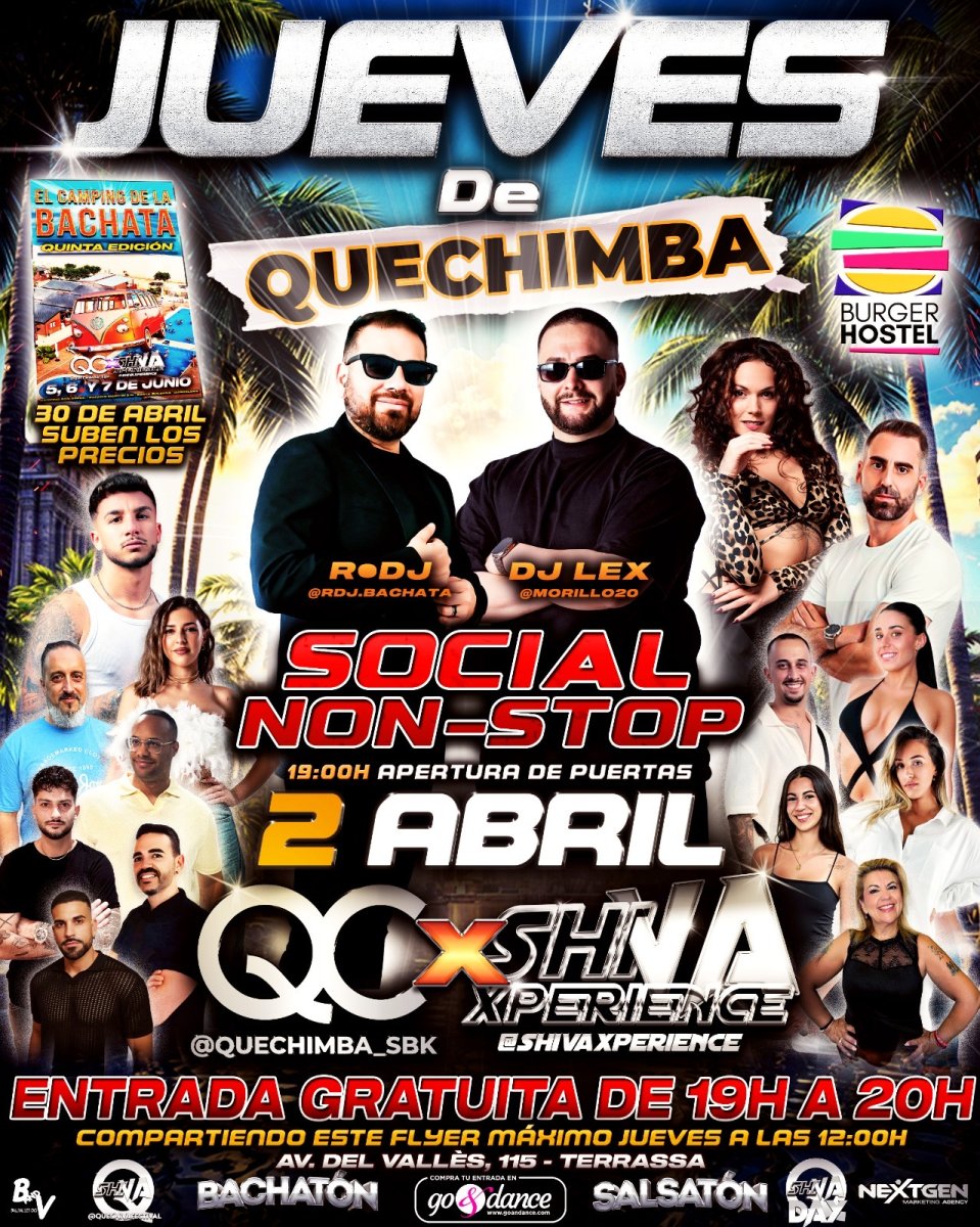 💥💥 JUEVES GRATIS*💥💥 2 DE ABRIL 💥💥 QC x SHIVA 💥💥