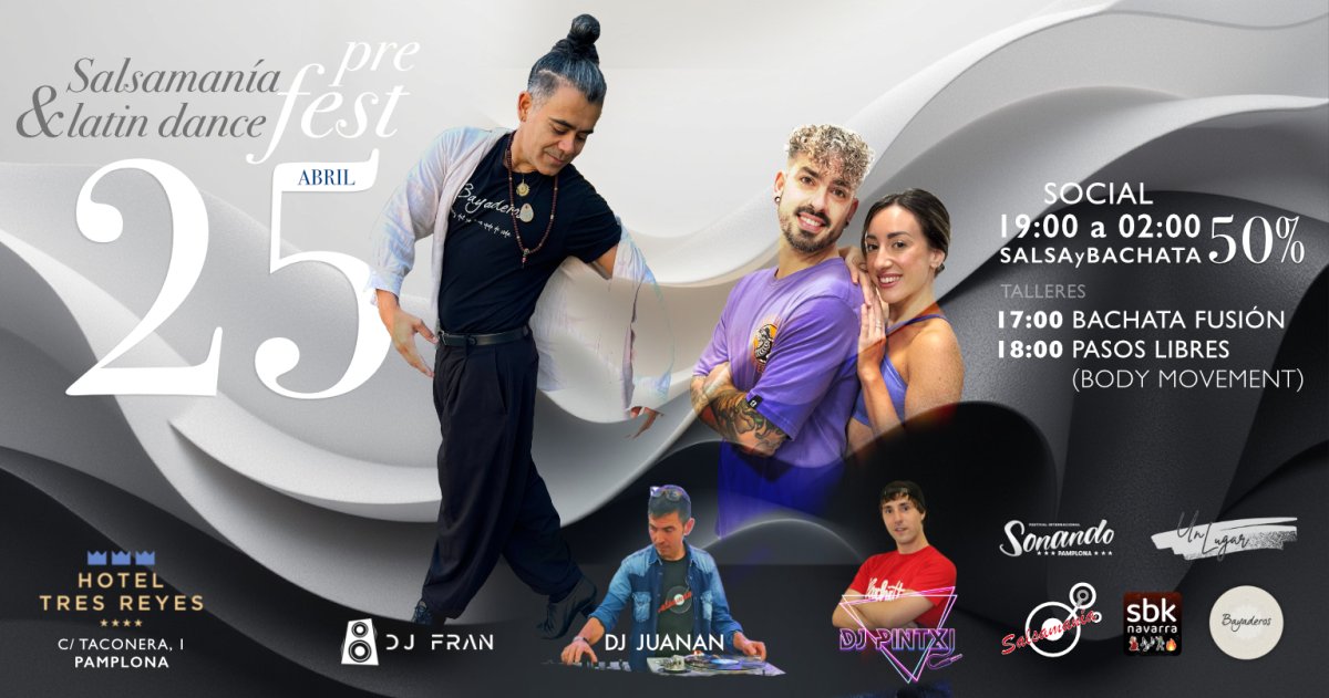 PRE-FIESTA FESTIVAL SALSAMANIA & LATIN DANCE FEST SB50%