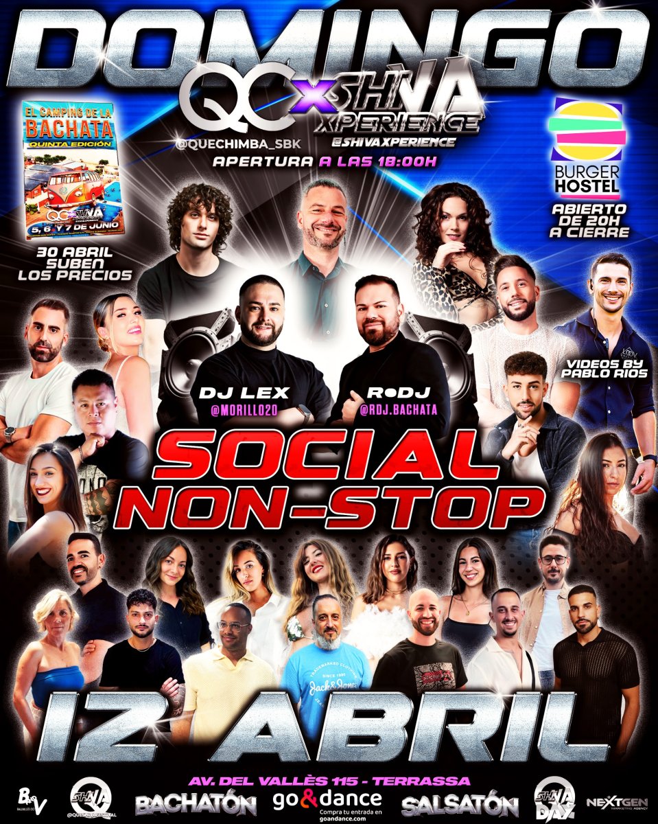 💥💥 SOCIAL SIN INTERRUPCIONES 💥💥 DOMINGO 12 DE ABRIL QC ❌ SHIVA 💥💥