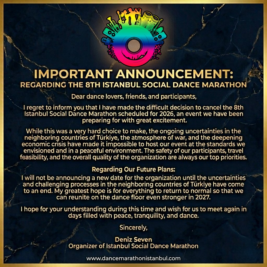 POSTPONED 8th Istanbul Social Dance Marathon  TURKIYE