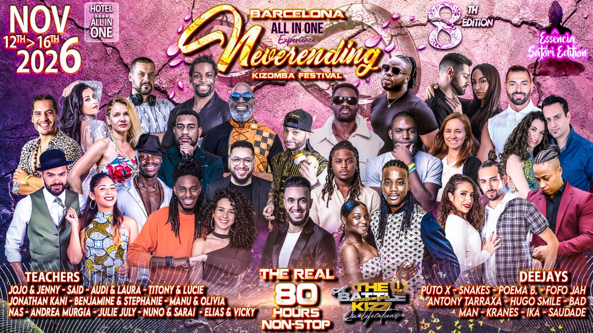 Neverending Kizomba Festival BARCELONA 2026 - 8th Ed.