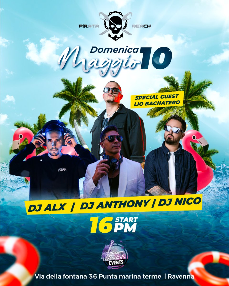 10 MAGGIO BACHATA BEACH PARTY RAVENNA 