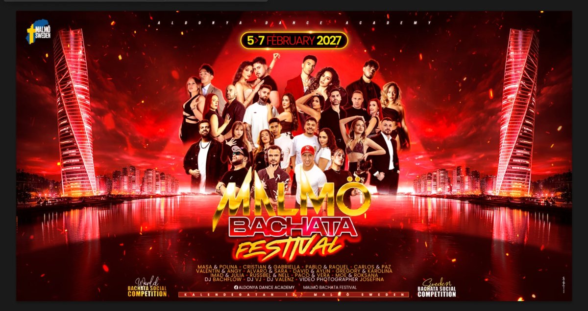 Malmö Bachata Festival (Sweden) - Febrero 2027