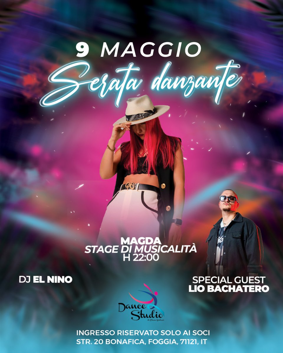 9 MAGGIO - SERATA CARAIBICA - FOGGIA