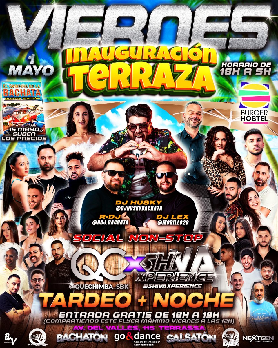 🌴🌴 INAUGURAMOS TERRAZA CON ENTRADA GRATIS* 🌴🌴 TARDEO ➕ SESIÓN NOCHE 🌴🌴 VIERNES 1 DE MAYO 🌴🌴
