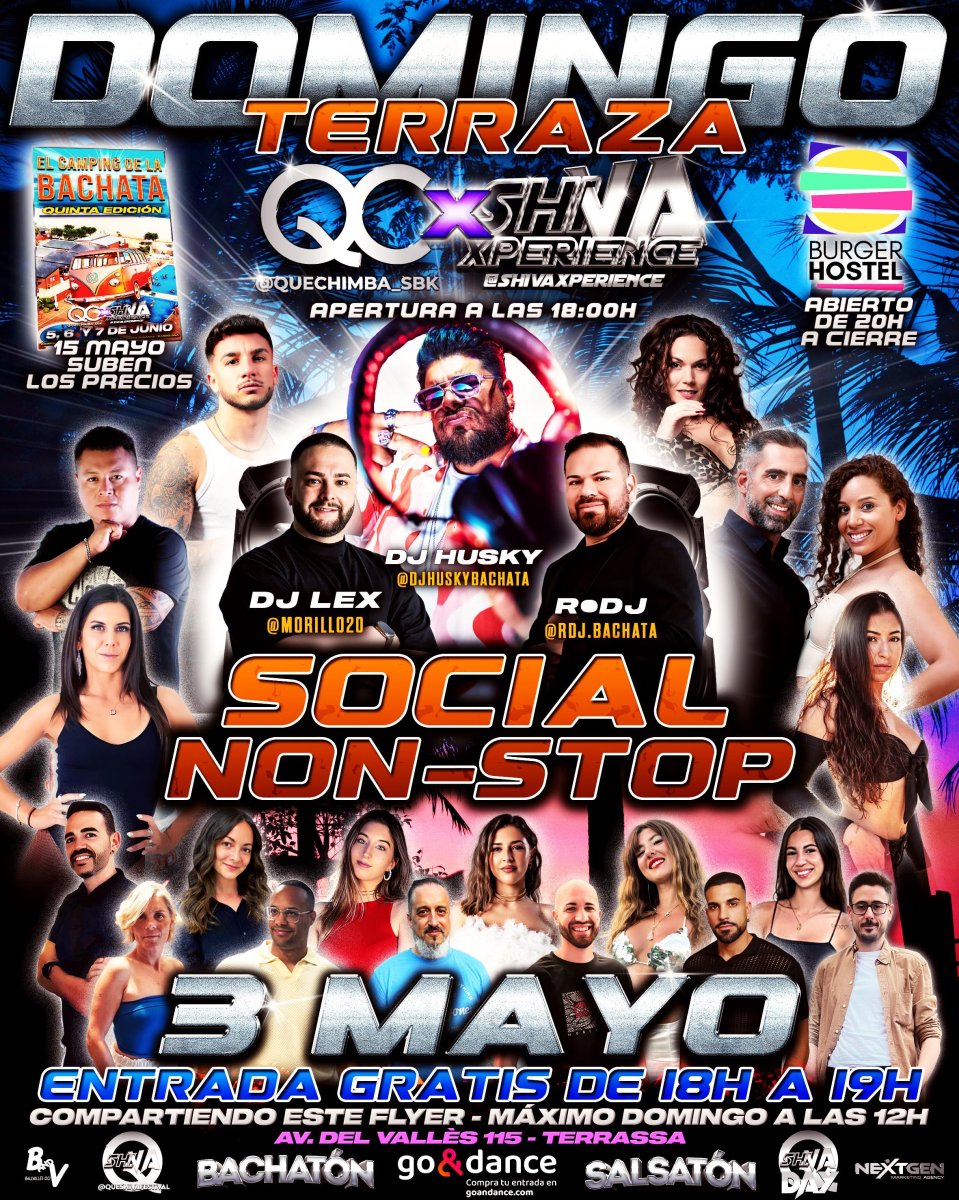 💥💥 DOMINGO 3 DE MAYO GRATIS* 💥💥 TERRAZA QC ❌ SHIVA 💥💥