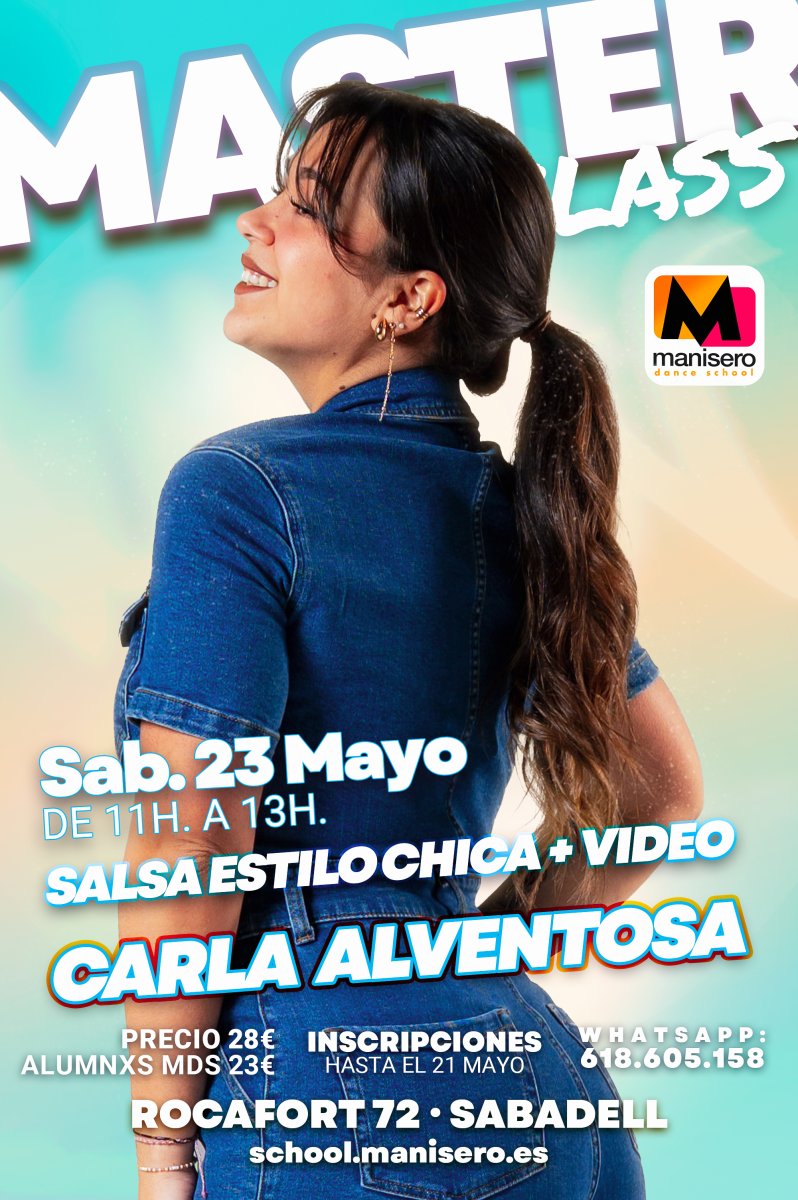 MASTERCLASS + VIDEO PROFESIONAL by CARLA ALVENTOSA 
