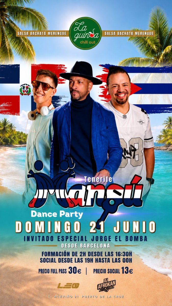 Formación y Fiesta Dominicana Mangú Dance Party  Tenerife 2026