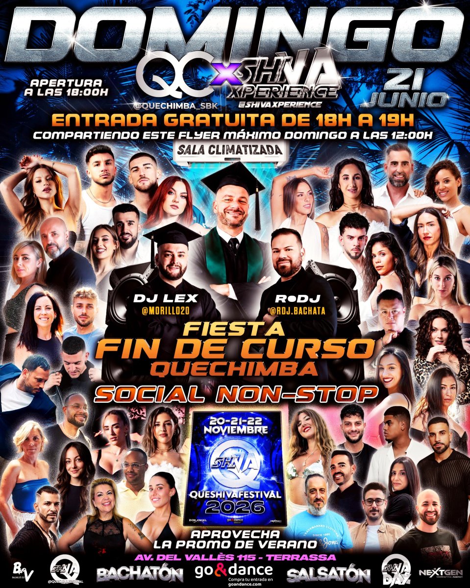 💥💥 DOMINGO 21 DE JUNIO GRATIS* 💥💥 FIN DE CURSO QUECHIMBA 💥💥