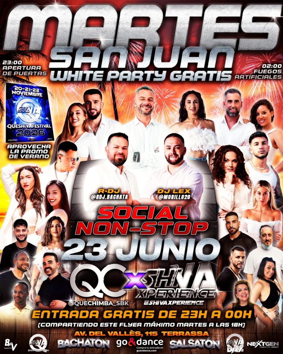 🎇 WHITE PARTY SAN JUAN GRATIS* 🎇 MARTES 23 DE JUNIO QC ❌ SHIVA 🎇