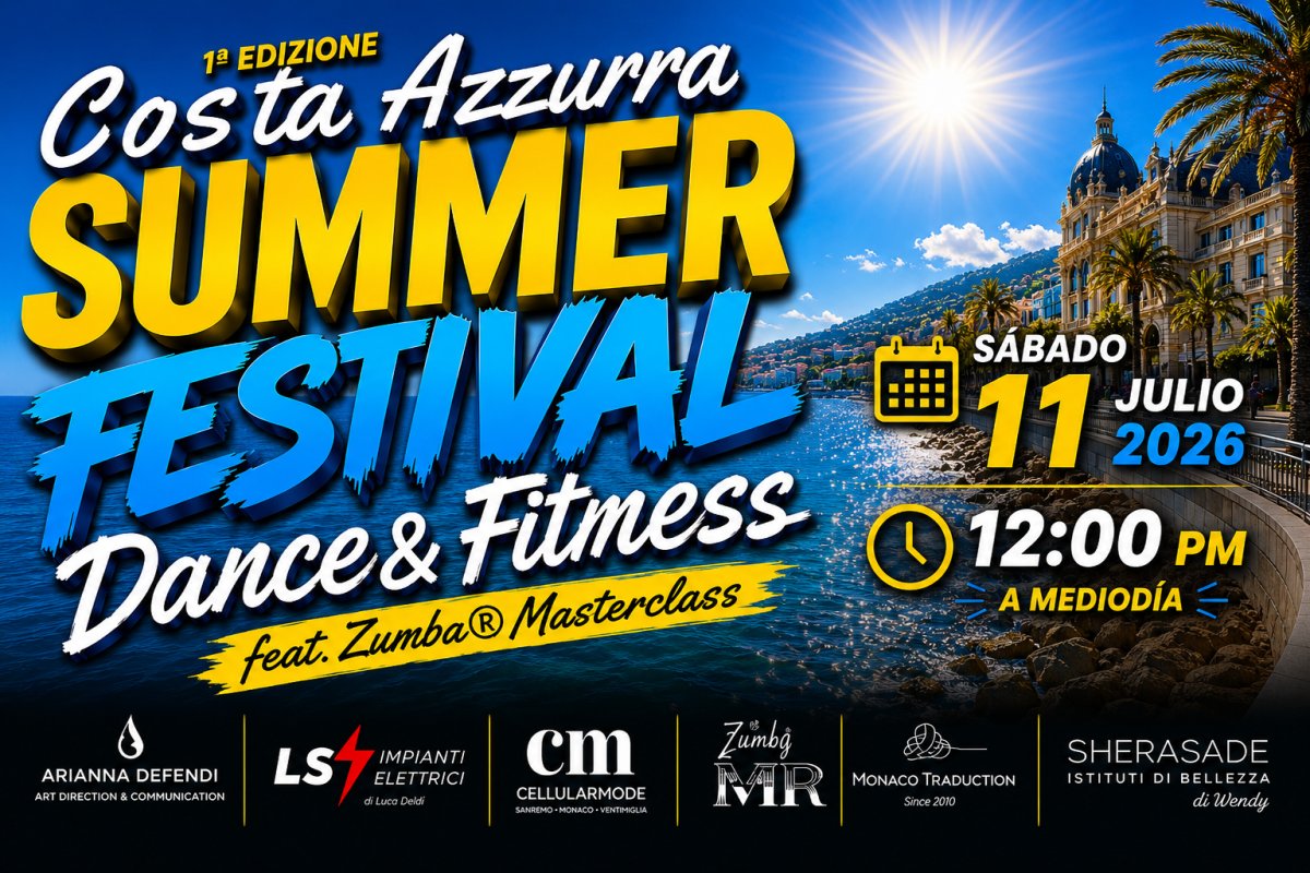 CÔTE D´ÁZUR SUMMER FESTIVAL DANCEFIT by ZUMBA® – Menton 2026