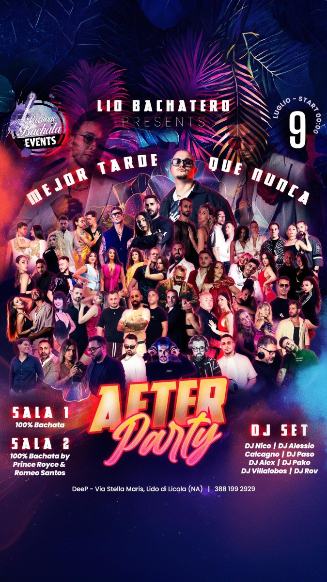 9 LUGLIO AFTER PARTY CONCERTO PRINCE ROYCE E ROMEO SANTOS