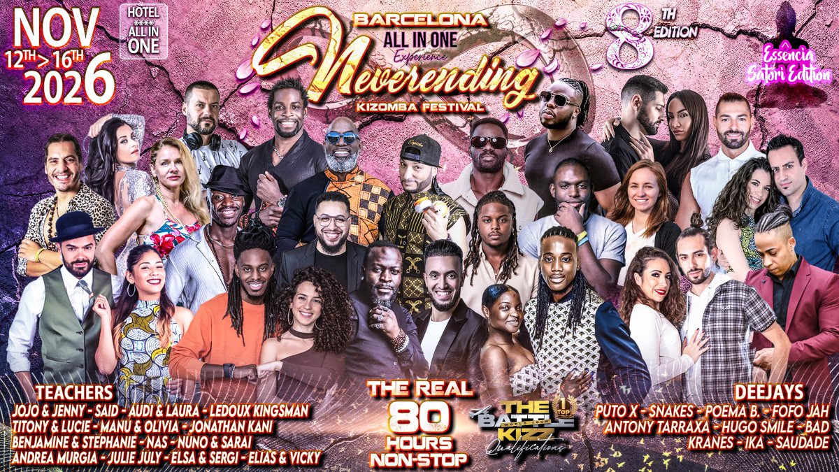 Neverending Kizomba Festival BARCELONA 2026 - 8th Ed.
