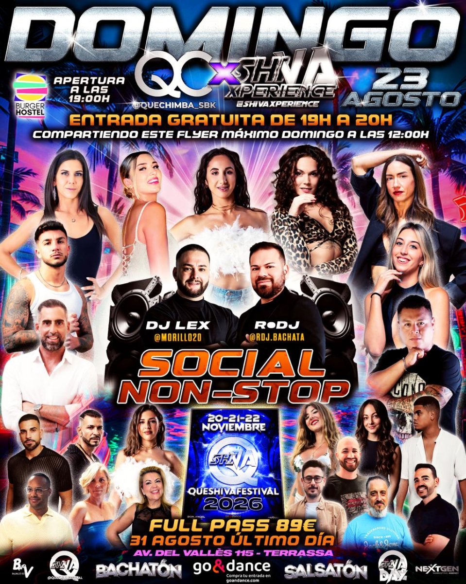 🔥 TERRAZA QC ❌ SHIVA DOMINGO 23 DE AGOSTO 🔥