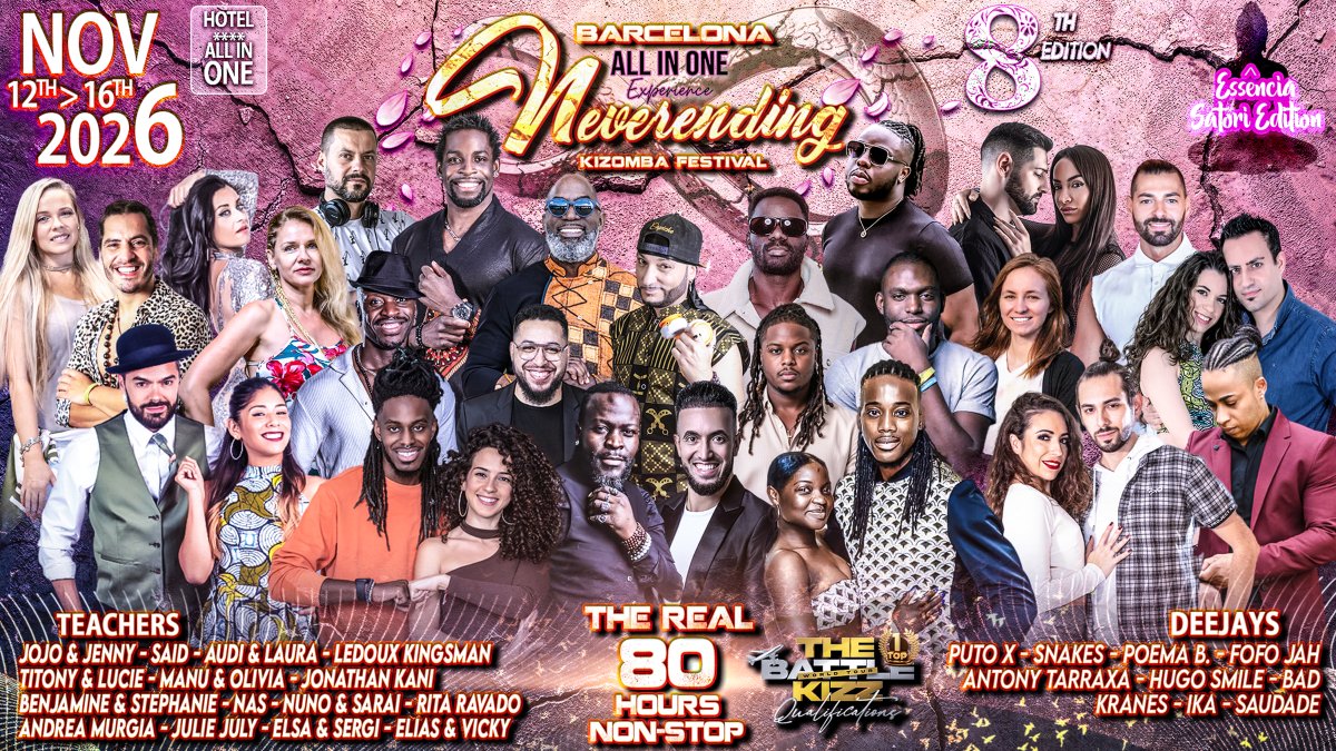 Neverending Kizomba Festival BARCELONA 2026 - 8th Ed.