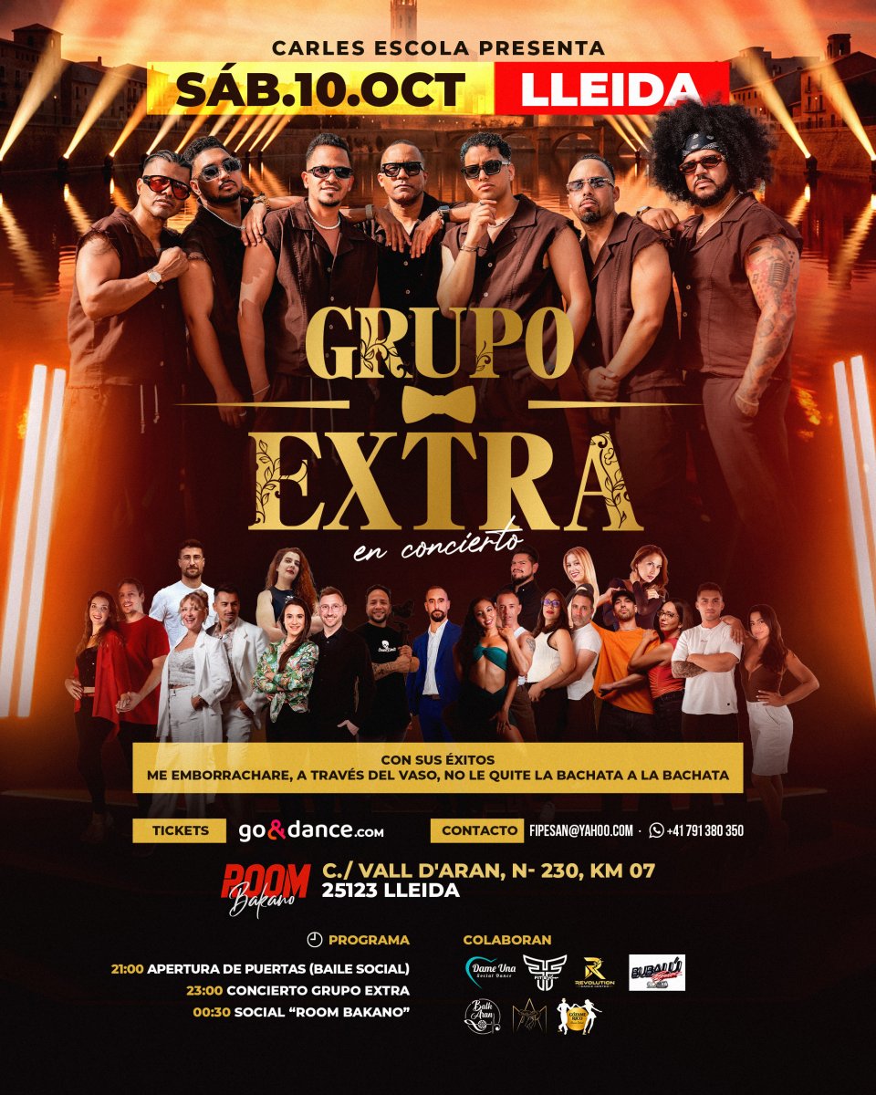 GRUPO EXTRA EN LLEIDA SAB. 10 DE OCT.