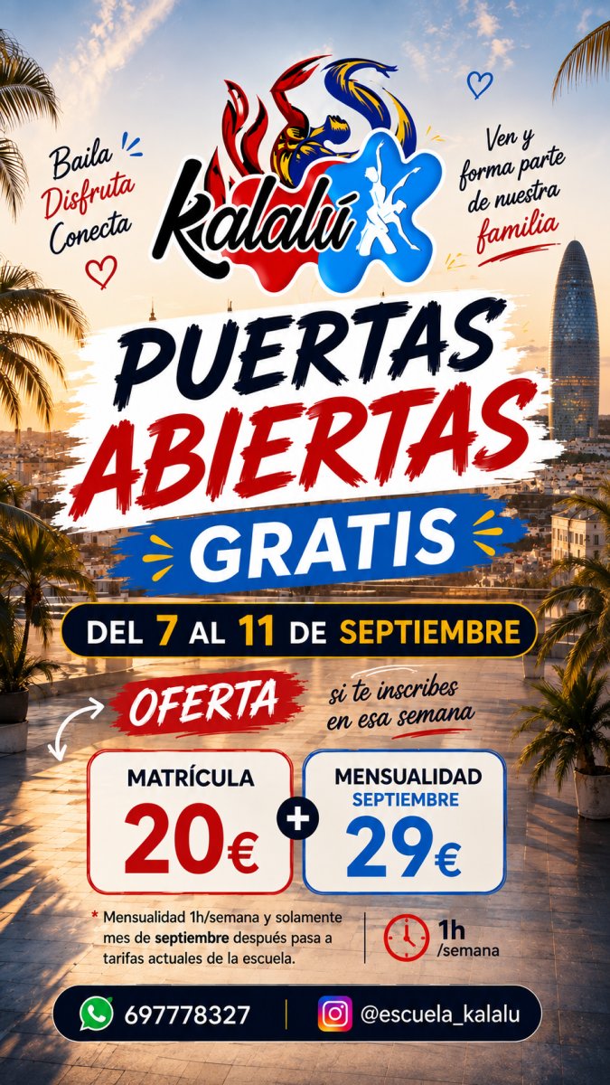 OFERTA PUERTAS ABIERTAS 7-11 SEPTIEMBRE 