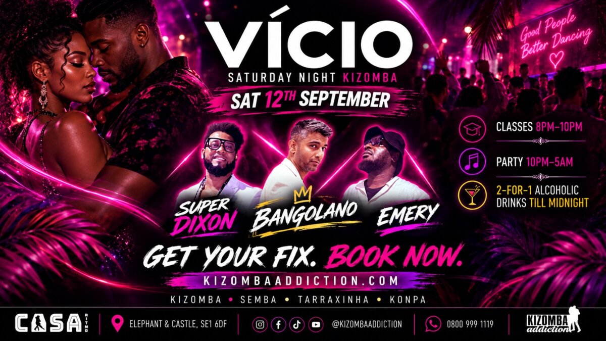 VÍCIO — Kizomba Classes & Party | 12 September 2026