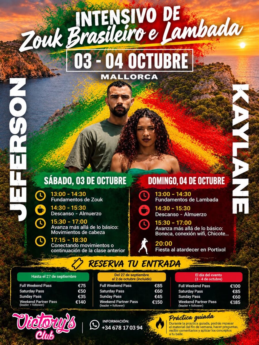 Zouk & Lambada Weekend con Jeferson y Kaylane