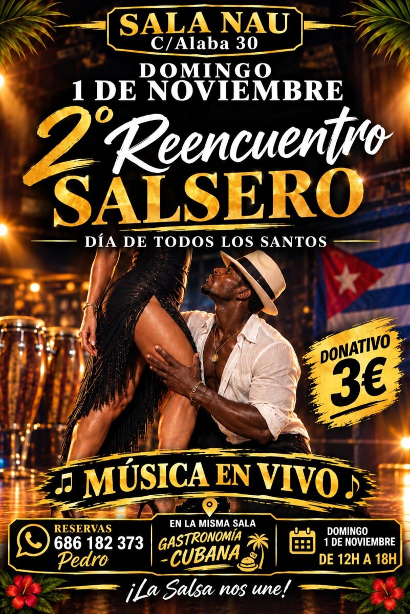 2º Reencuentro de la Salsa en Barcelona: leyendas, música en vivo y comida cubana