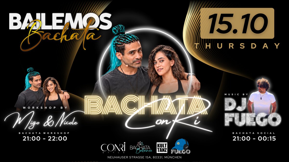 BAILEMOS Bachata ConRi Style with Migo & Nicole