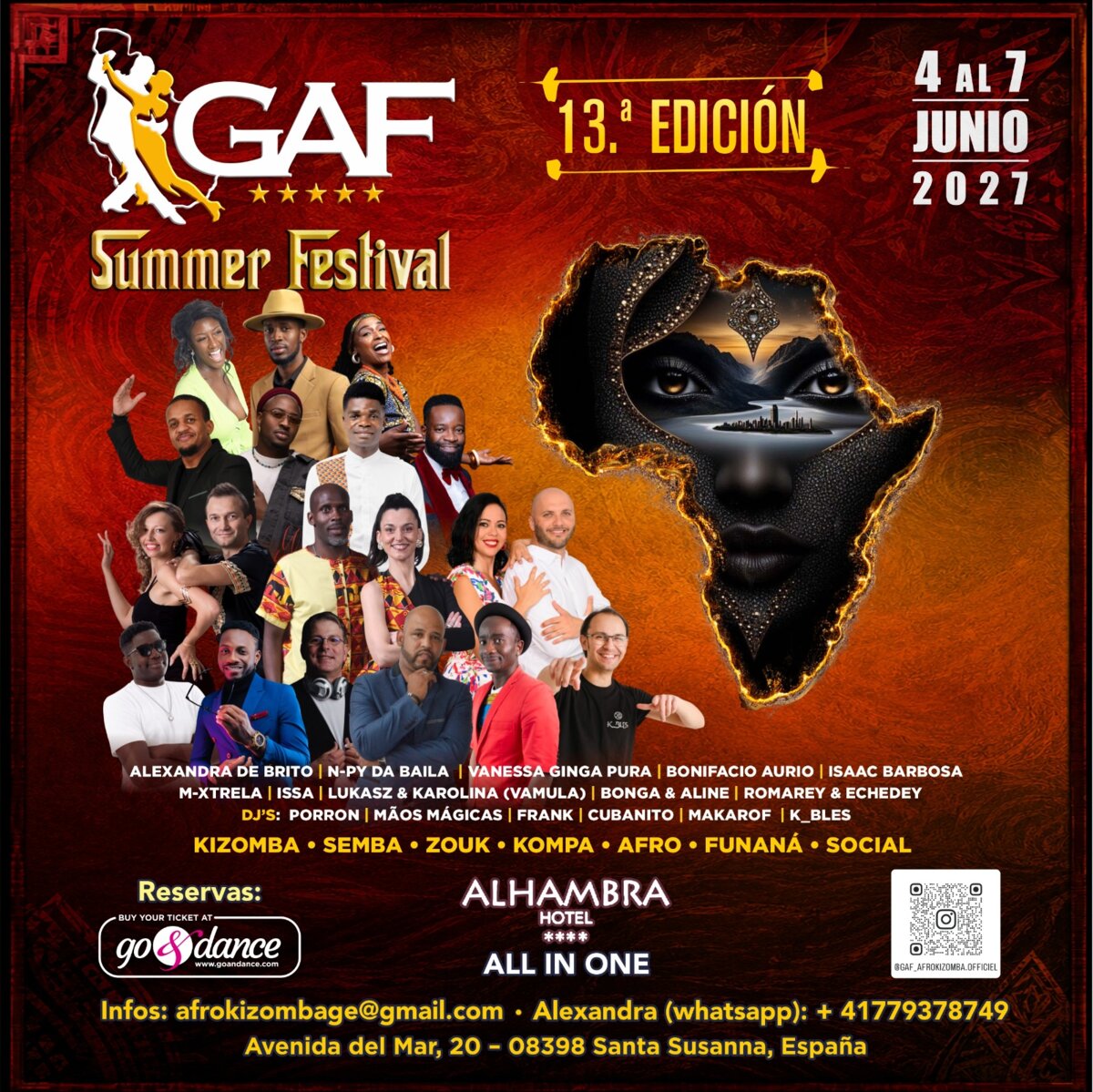 GAF SUMMER FESTIVAL  4 -7 JUNE 2027 