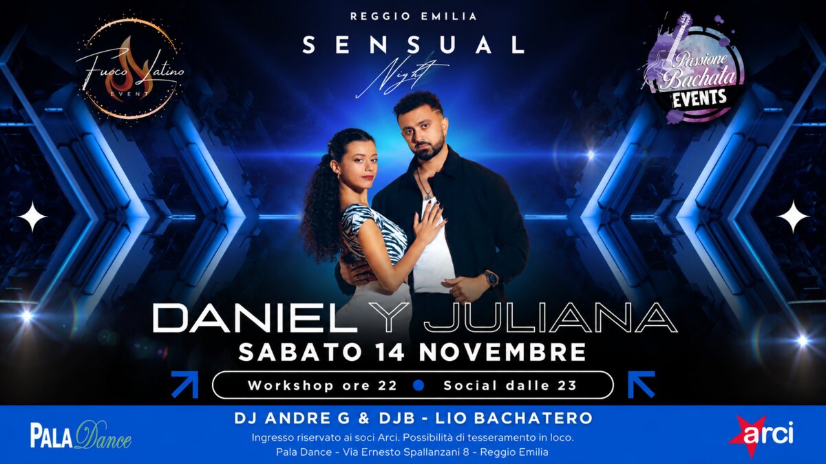 14 NOVEMBRE - SENSUAL NIGHT REGGIO EMILIA