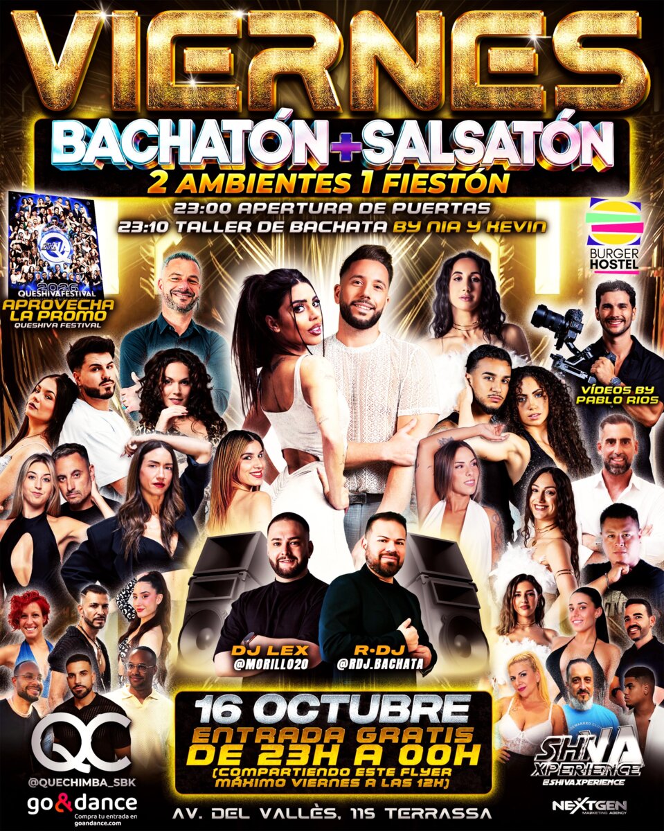 🔥 BACHATÓN + SALSATÓN 🔥 2 AMBIENTES · 1 FIESTÓN 🔥
