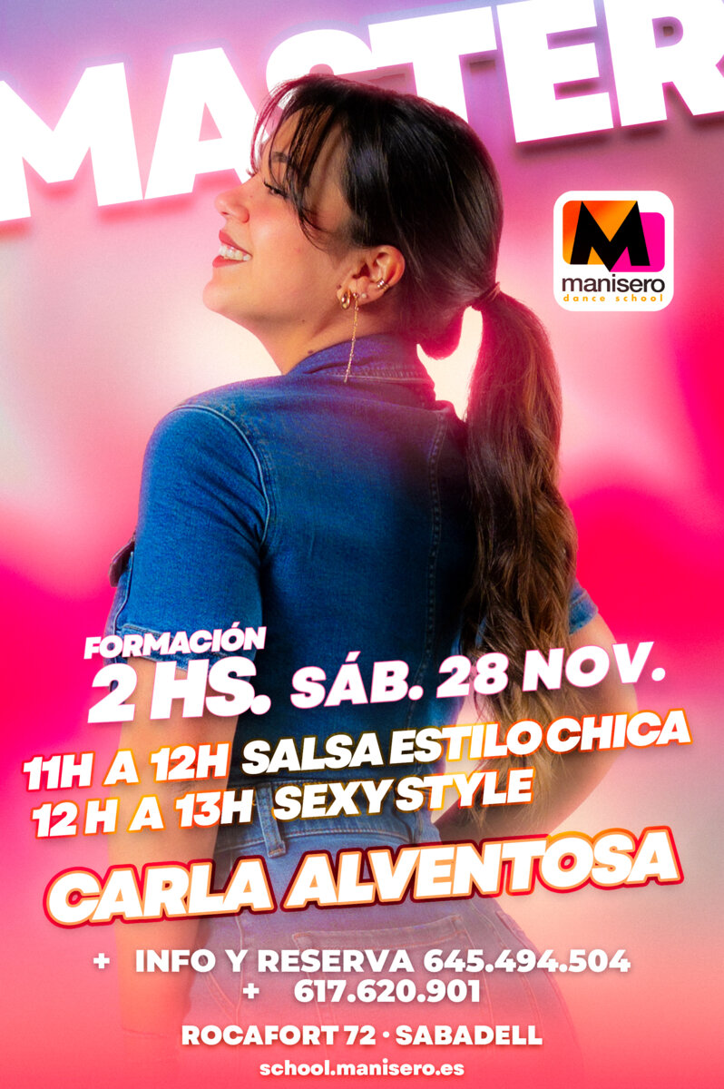 MASTERCLASS - 2 clases especiales con  CARLA ALVENTOSA 